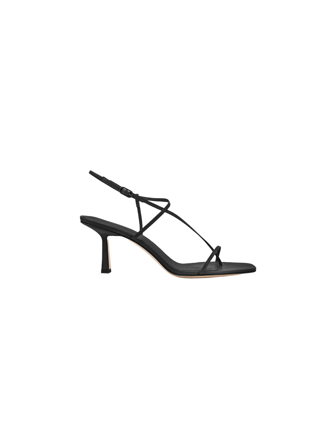 Cross Front 70 Heel - Black