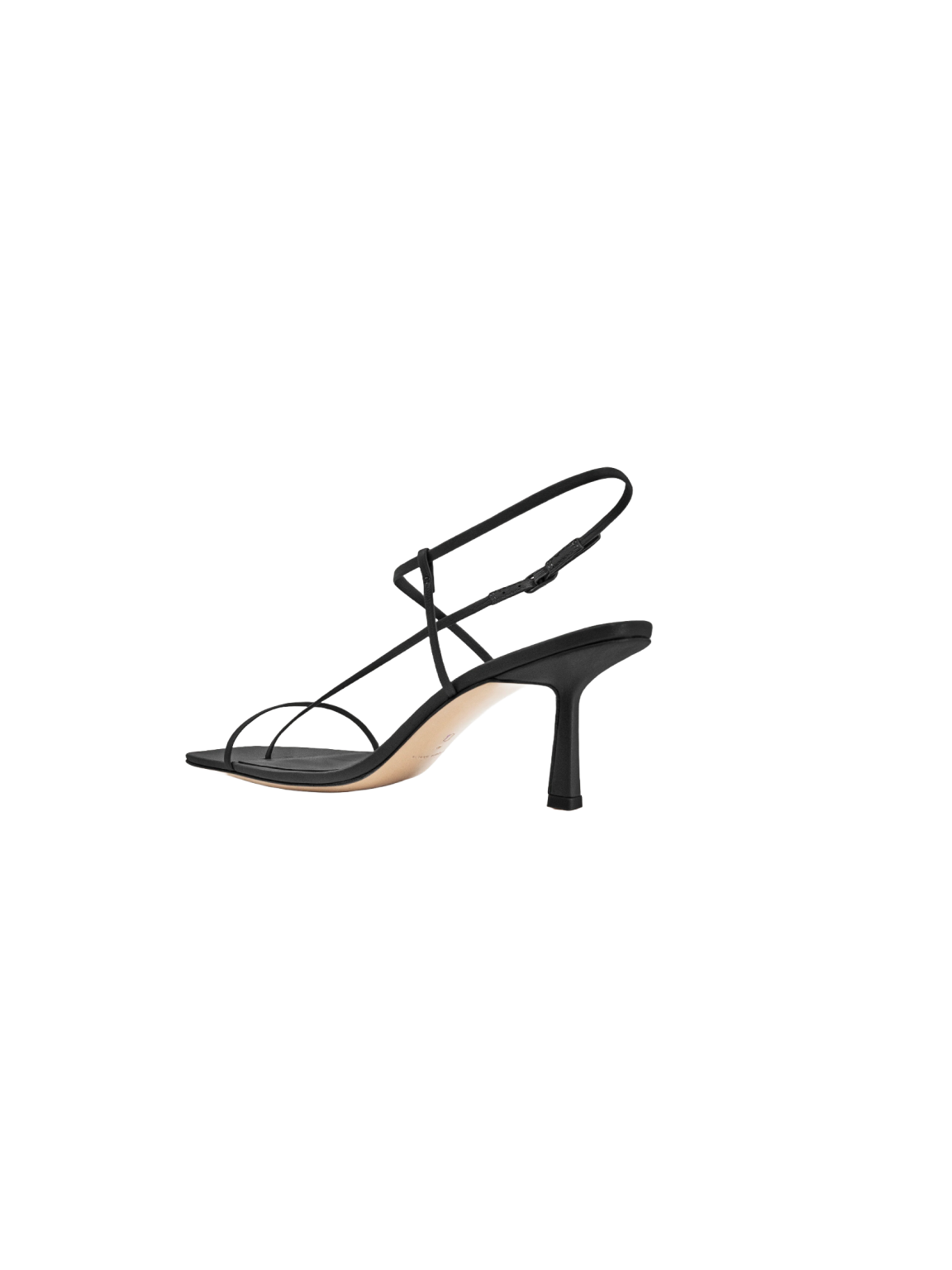 Cross Front 70 Heel - Black